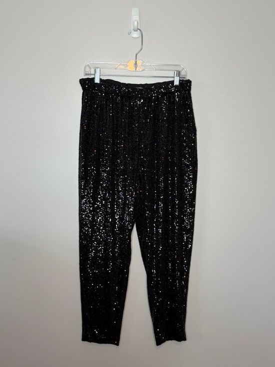 Trina Turk Pants - Trina Turk Black Sequin Pants w/ Pockets Size Medium